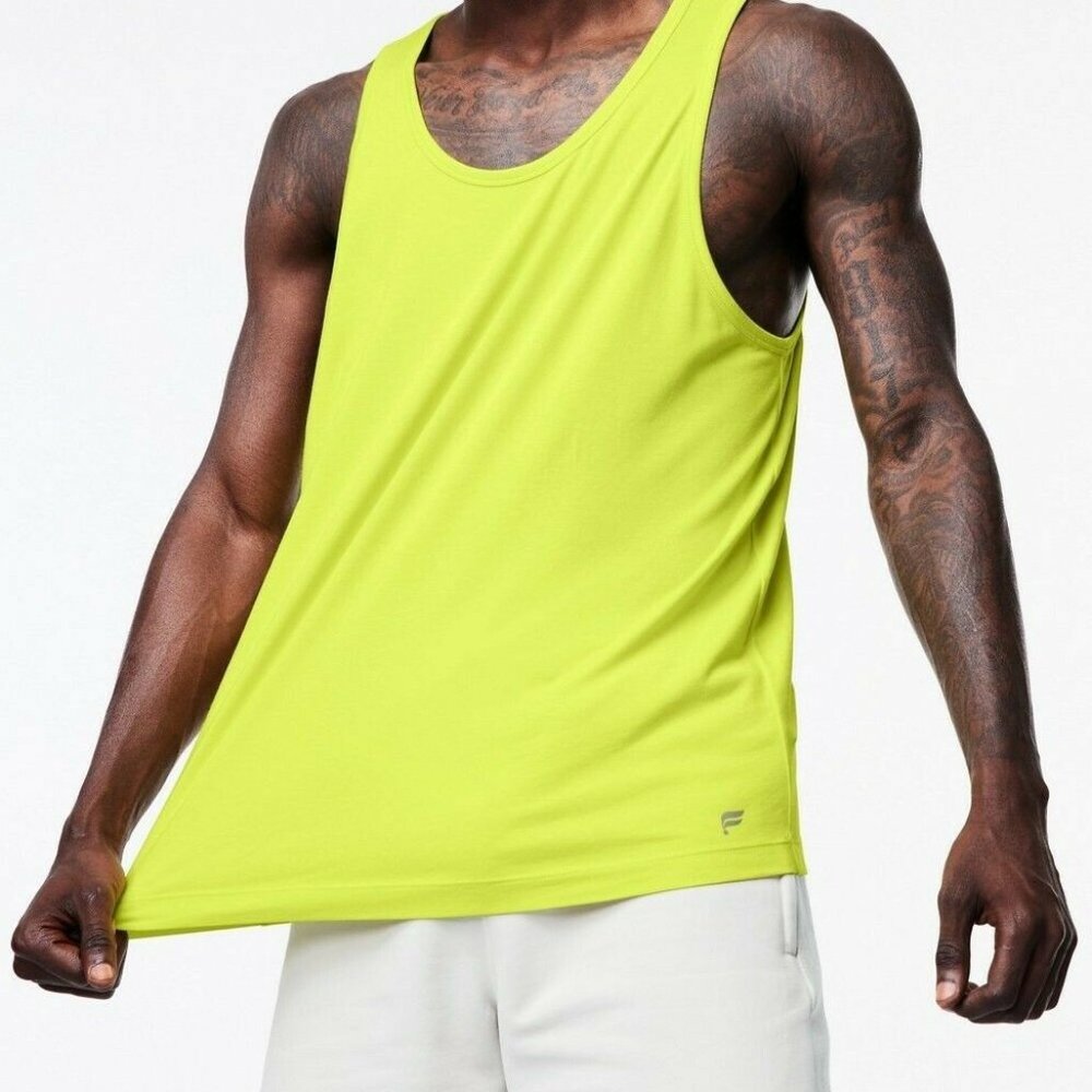 Fabletics: XXL Men's The 24-7 Tank Zest mrsp $34.95